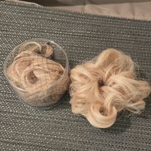 Blonde Hair Bun Extension